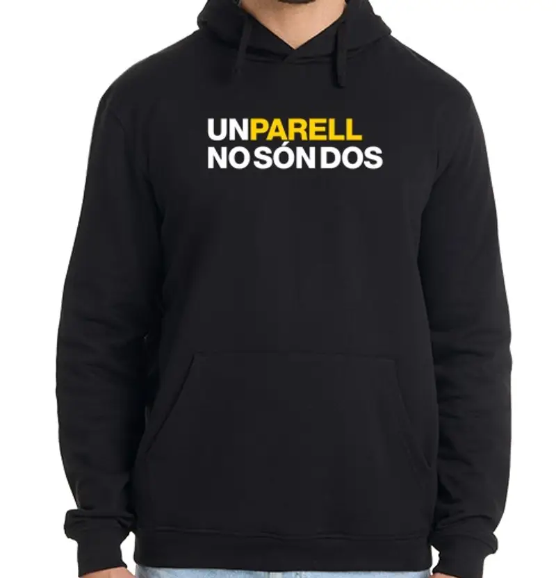 Felpa uomo con cappuccio un p are ll - blanc