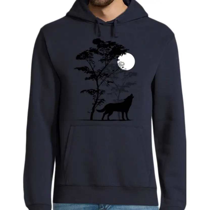 Felpa uomo con cappuccio Uomo, felpa con cappuccio, blu marino