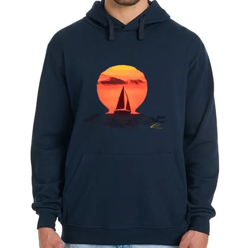 Felpa uomo con cappuccio Uomo, felpa con cappuccio, blu marino