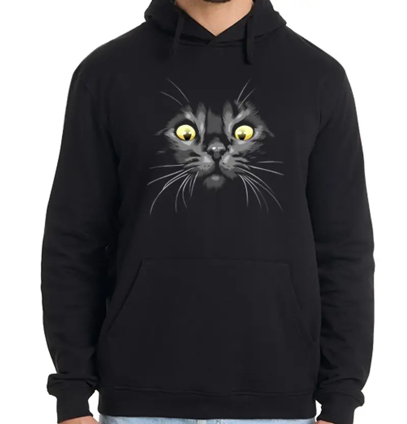 Felpa uomo con cappuccio Uomo, felpa con cappuccio, nera