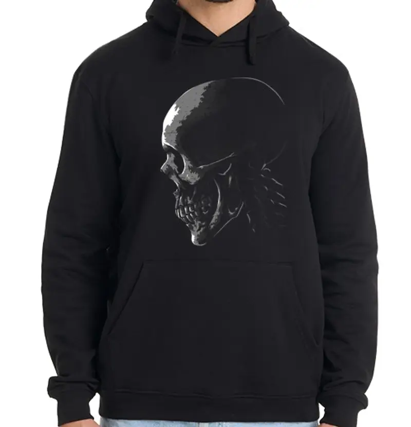 Felpa uomo con cappuccio Uomo, felpa con cappuccio, nera