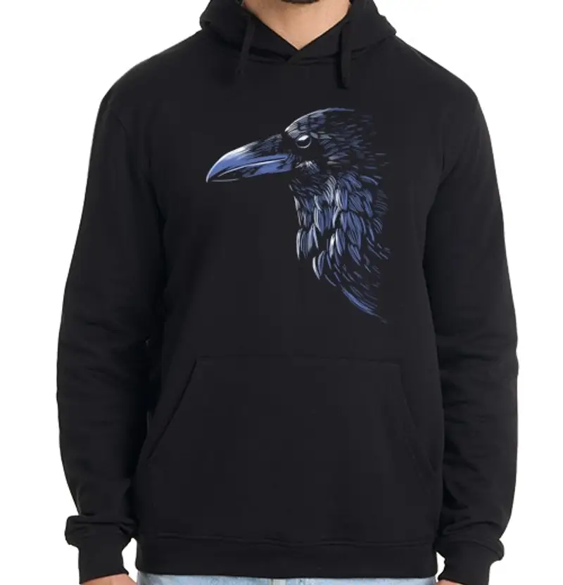 Felpa uomo con cappuccio Uomo, felpa con cappuccio, nera