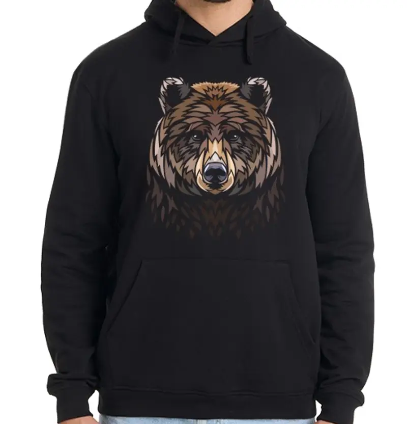 Felpa uomo con cappuccio Uomo, felpa con cappuccio, nera