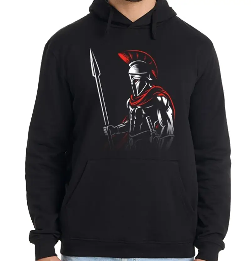 Felpa uomo con cappuccio Uomo, felpa con cappuccio, nera