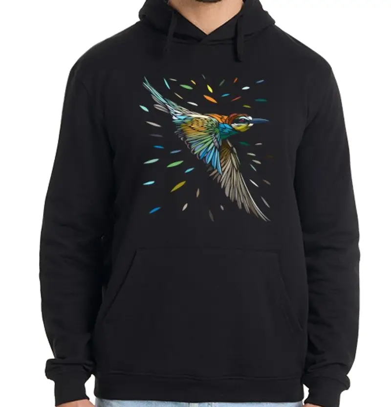 Felpa uomo con cappuccio Uomo, felpa con cappuccio, nera