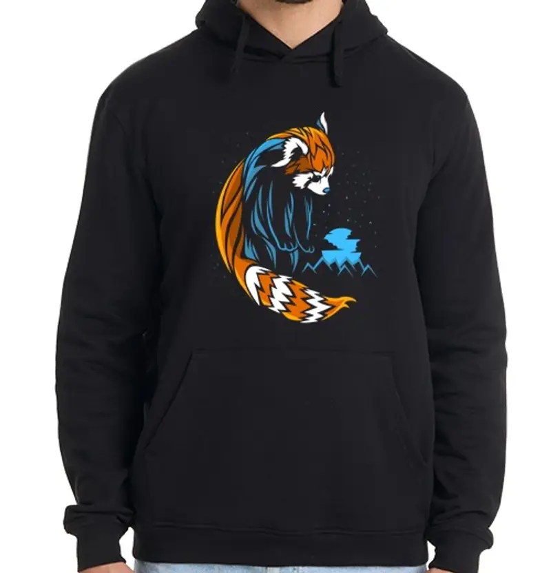 Felpa uomo con cappuccio Uomo, felpa con cappuccio, nera