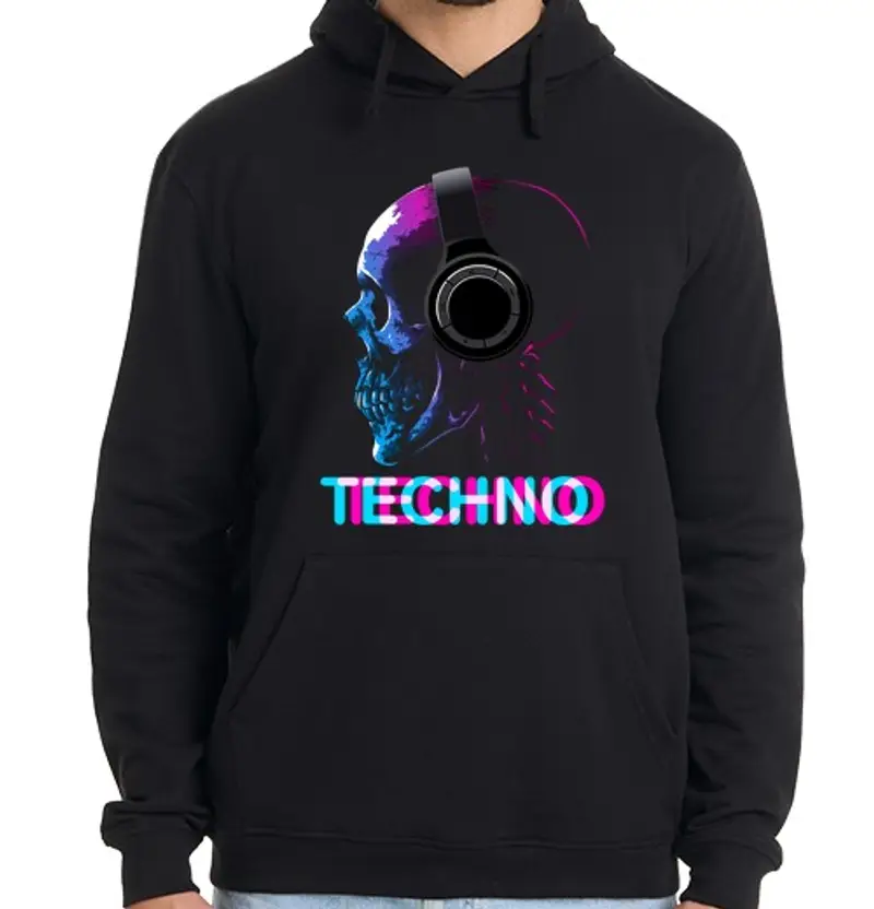 Felpa uomo con cappuccio Uomo, felpa con cappuccio, nera