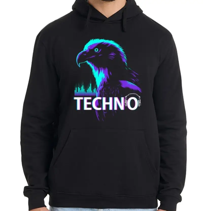 Felpa uomo con cappuccio Uomo, felpa con cappuccio, nera