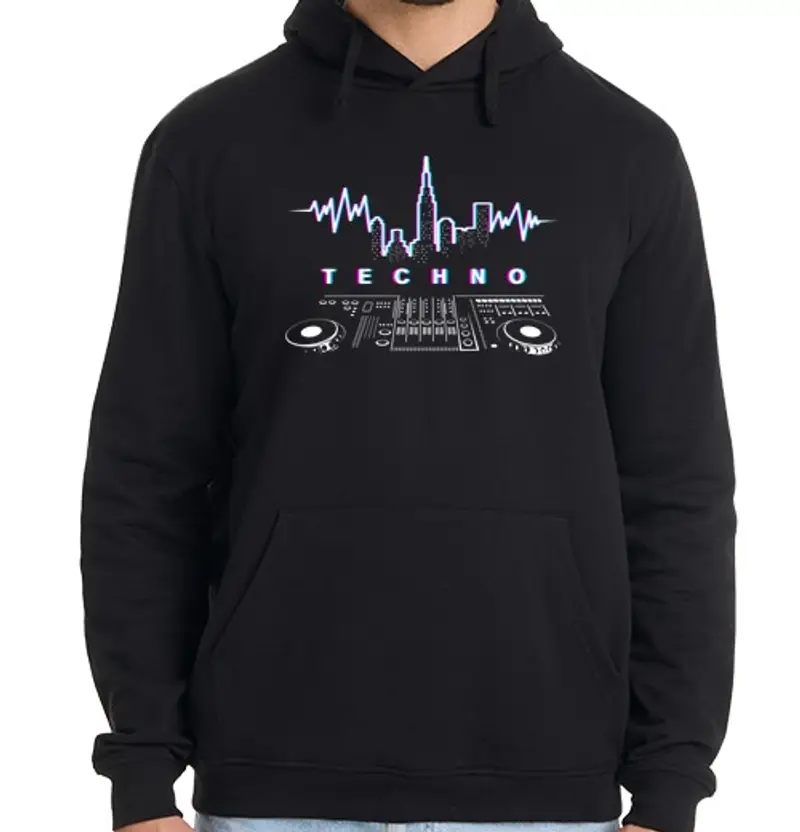 Felpa uomo con cappuccio Uomo, felpa con cappuccio, nera