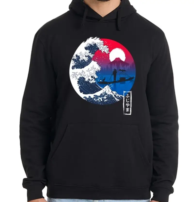 Felpa uomo con cappuccio Uomo, felpa con cappuccio, nera