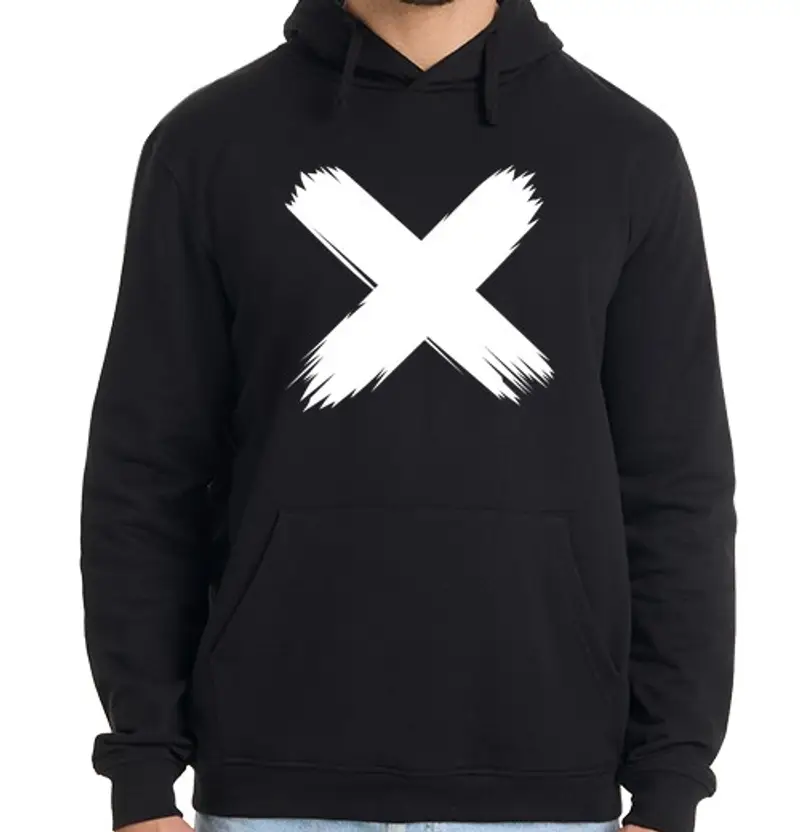 Felpa uomo con cappuccio Uomo, felpa con cappuccio, nera