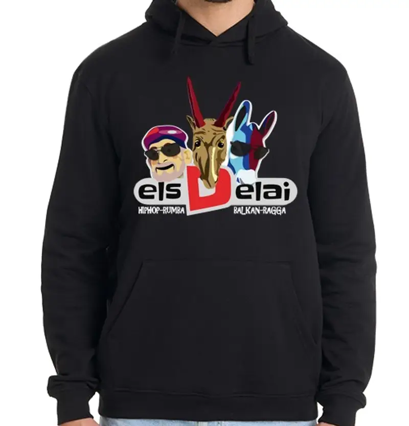 Felpa uomo con cappuccio Uomo, felpa con cappuccio, nera