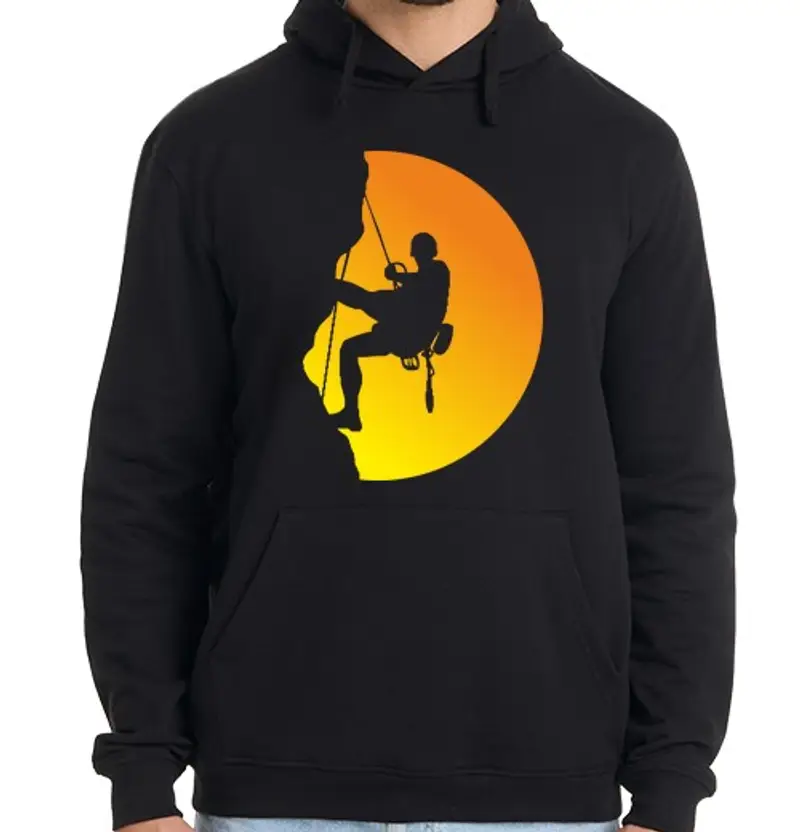 Felpa uomo con cappuccio Uomo, felpa con cappuccio, nera