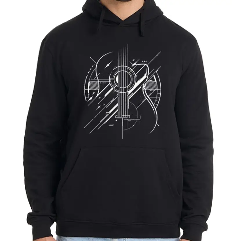 Felpa uomo con cappuccio Uomo, felpa con cappuccio, nera