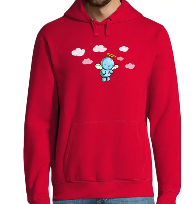 Felpa uomo con cappuccio Uomo, felpa con cappuccio, rossa