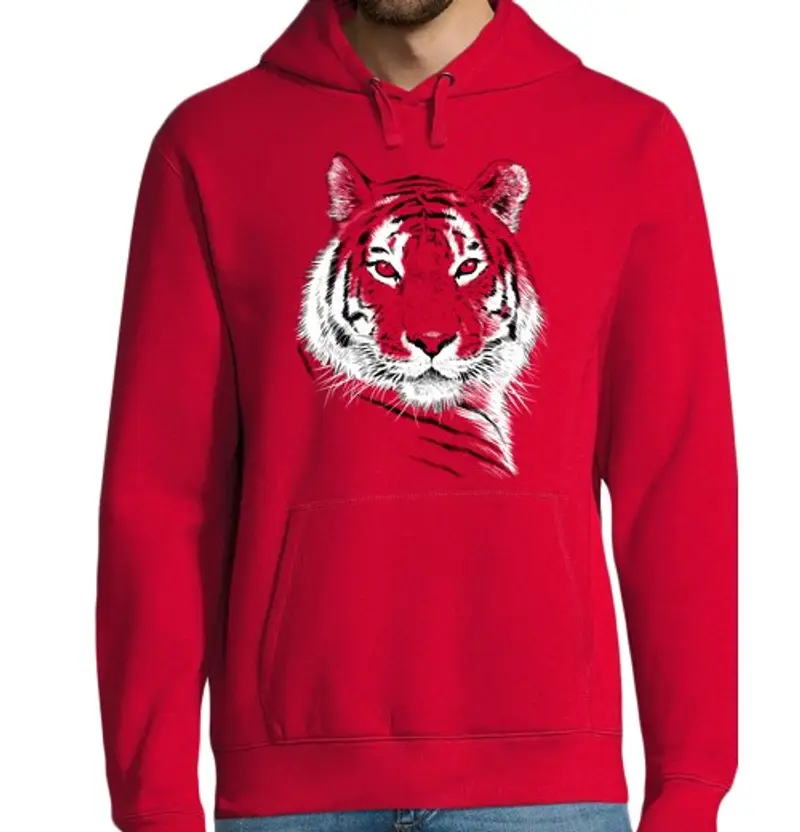 Felpa uomo con cappuccio Uomo, felpa con cappuccio, rossa