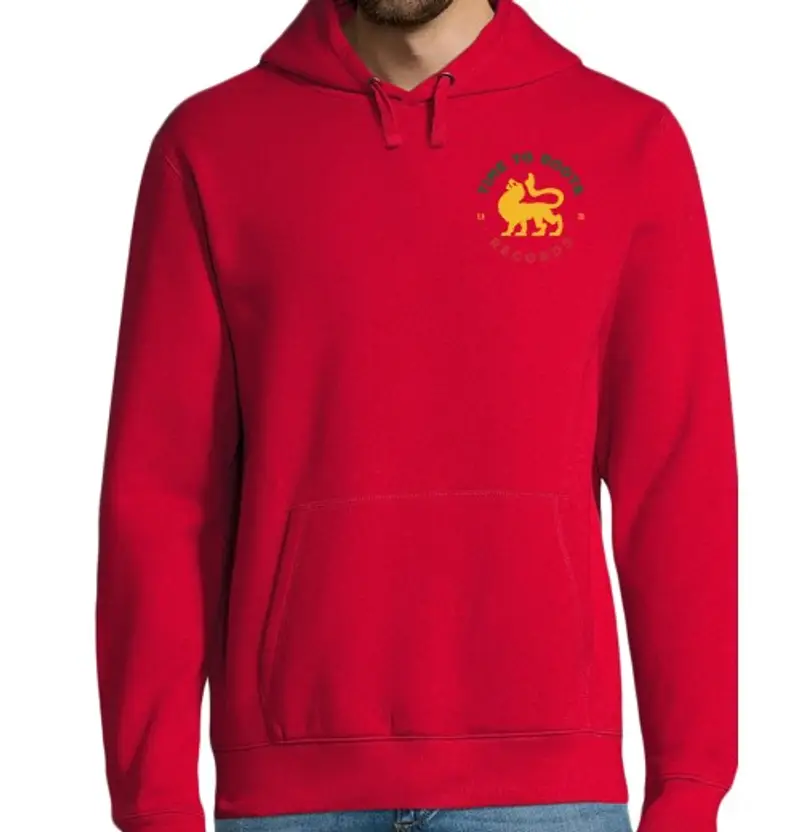 Felpa uomo con cappuccio Uomo, felpa con cappuccio, rossa