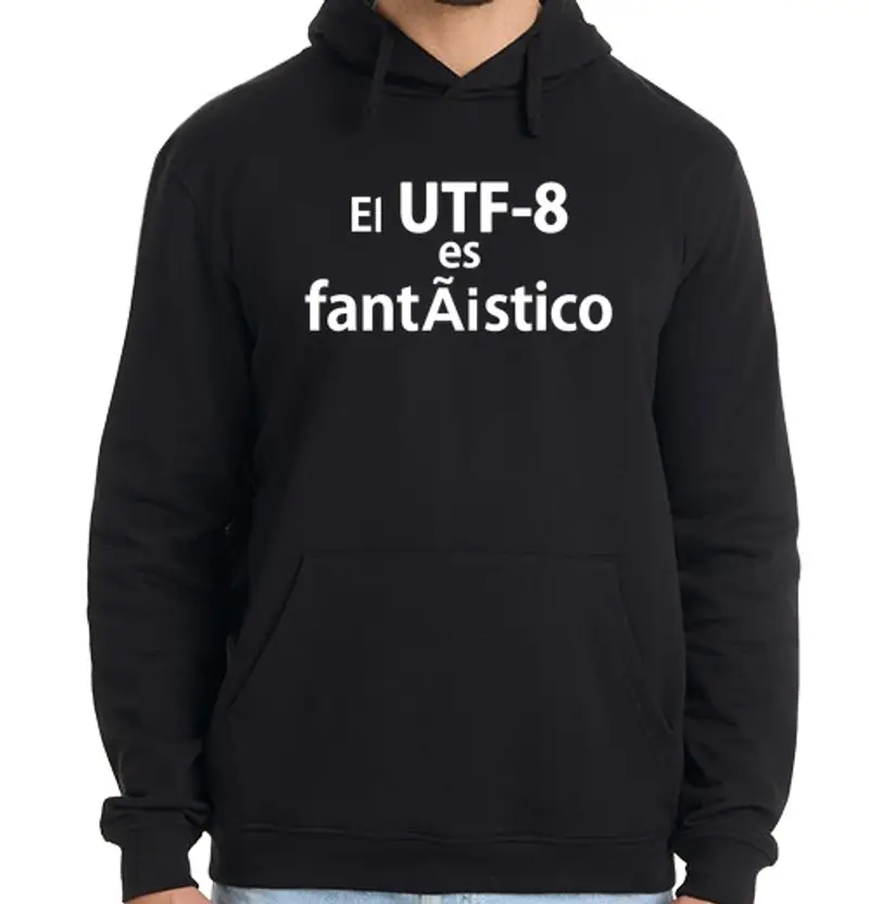 Felpa uomo con cappuccio utf-8