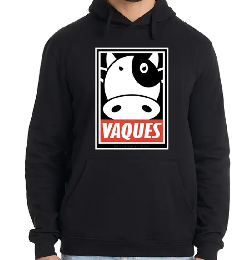 Felpa uomo con cappuccio vaches