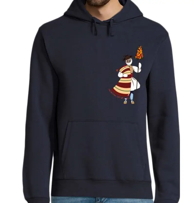 Felpa uomo con cappuccio Valencia