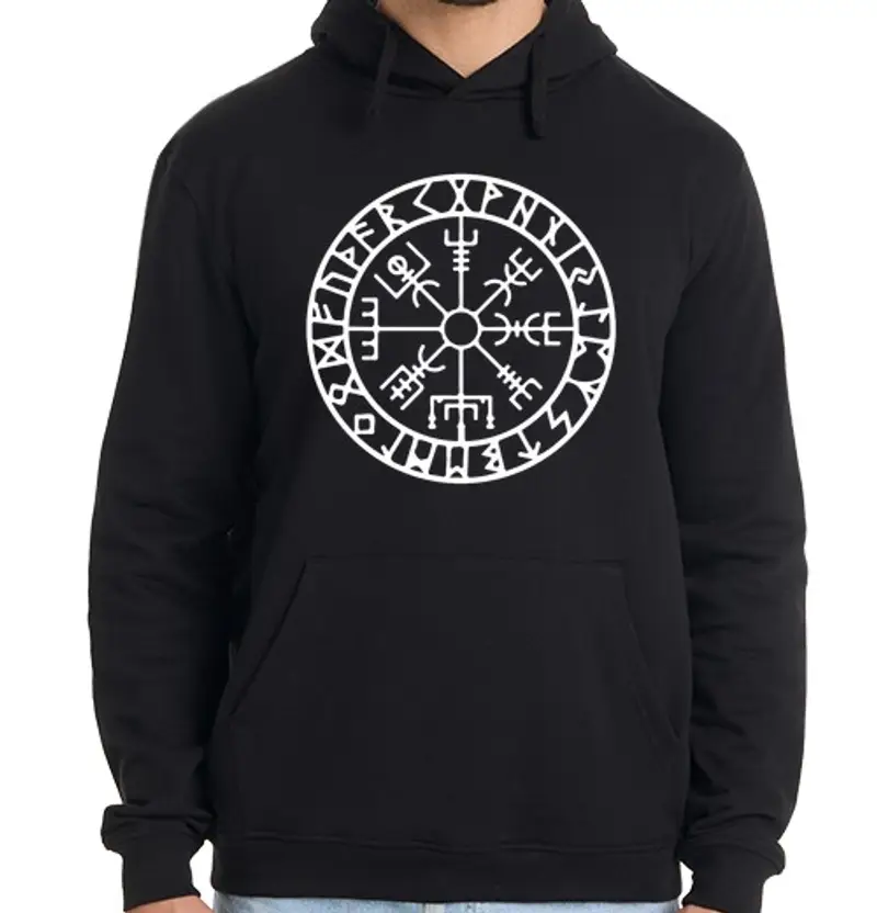 Felpa uomo con cappuccio vegvisir hoodie