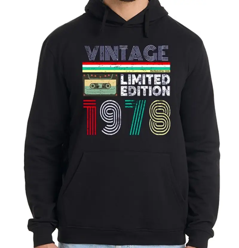 Felpa uomo con cappuccio vintage 1978 - edizione limitata