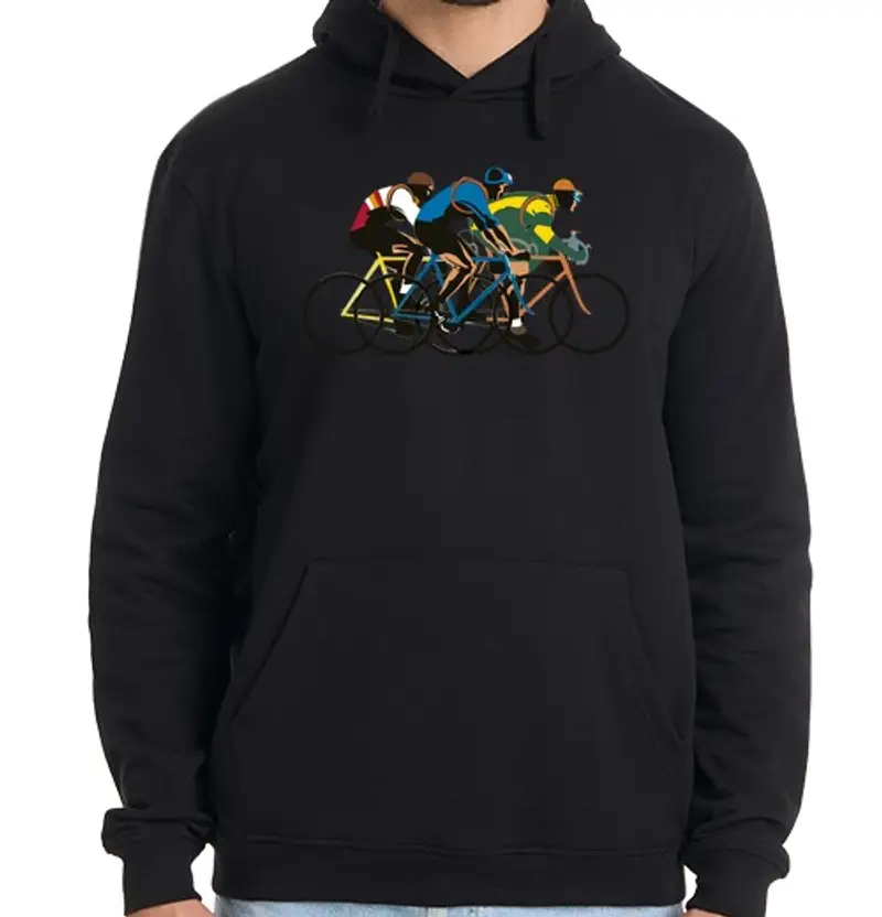 Felpa uomo con cappuccio vintage tour