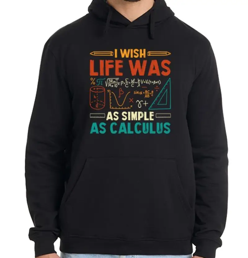 Felpa uomo con cappuccio Vorrei che la mia vita fosse semplice c