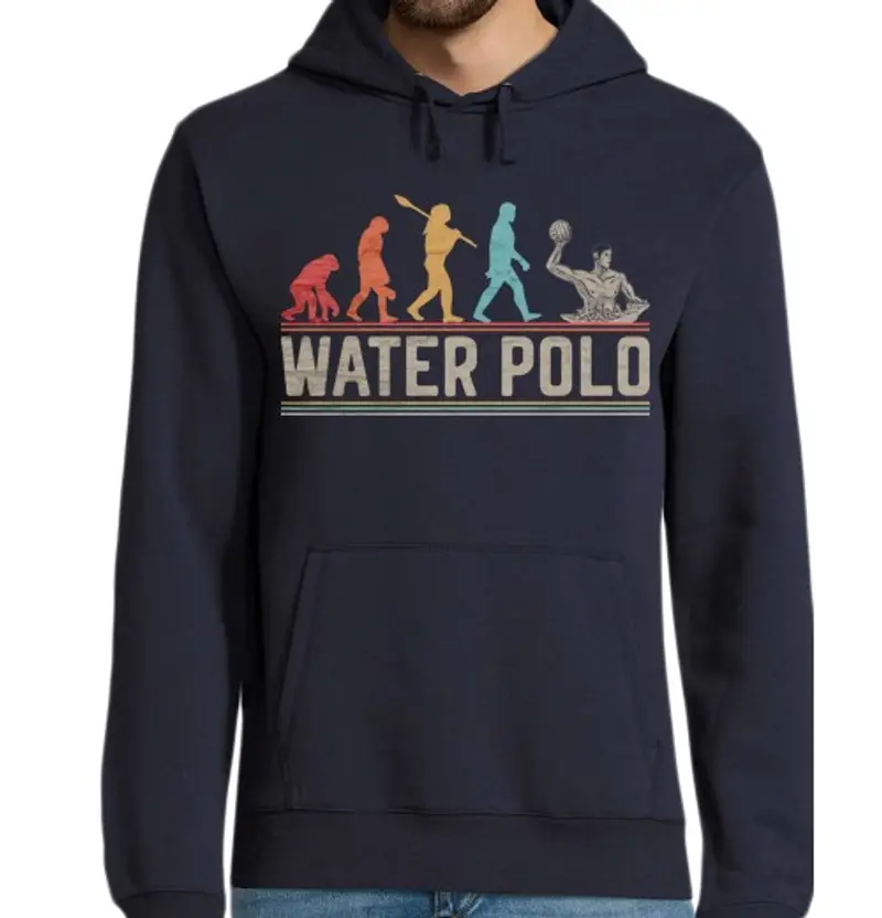 Felpa uomo con cappuccio Waterpolo Evolution Pallanuoto