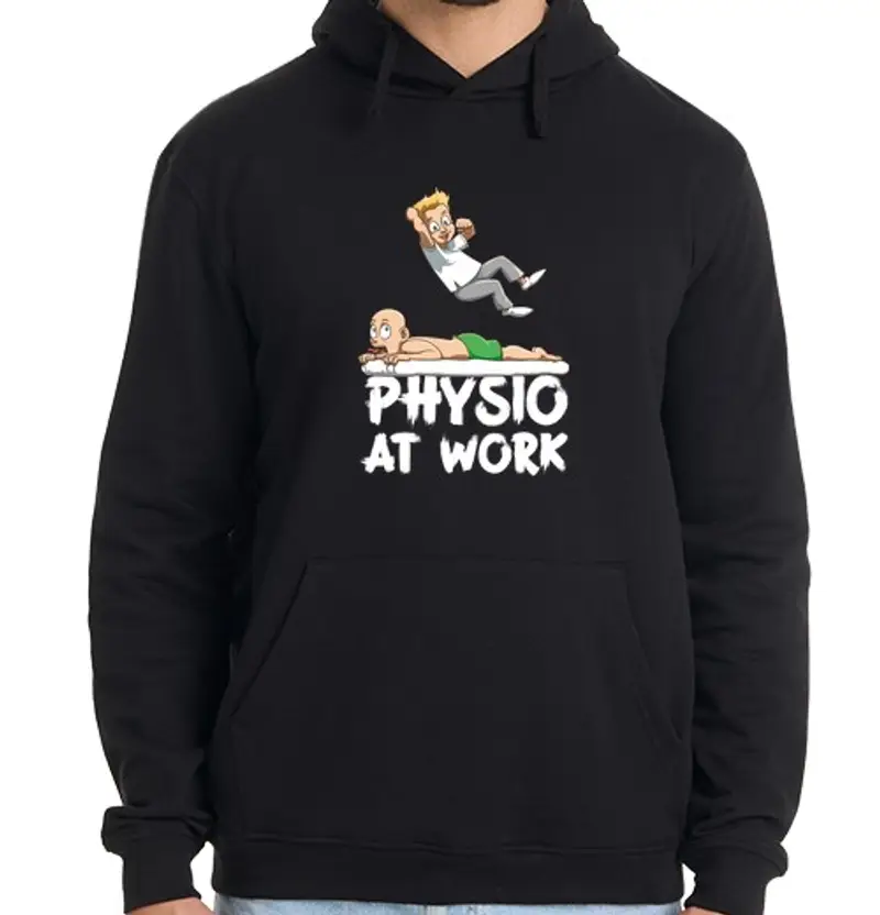Felpa uomo con cappuccio Wrestling physiotherapist Physio at Work