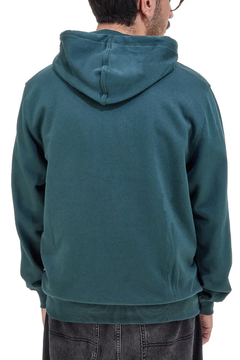 Felpa Verde In Tessuto Felpato Con Cappuccio Vans Classic Vans Po-B miniatura 3