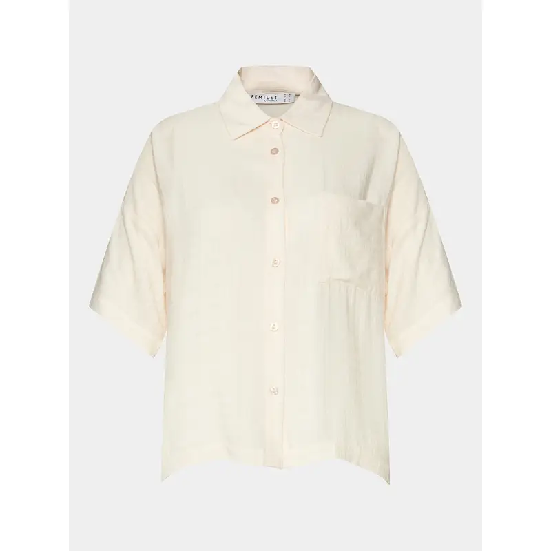 Maglietta del pigiama Layla FNAGJ5 Écru Regular Fit Écru