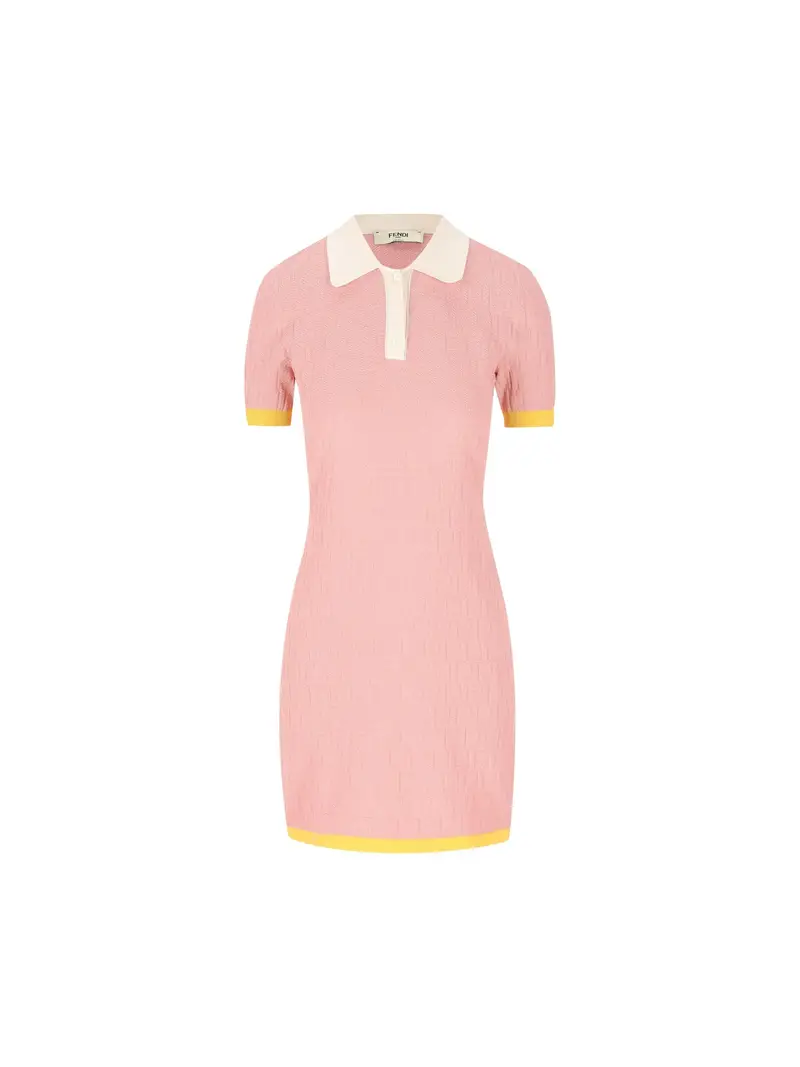 Abito In Cotone E Seta FF ROSA