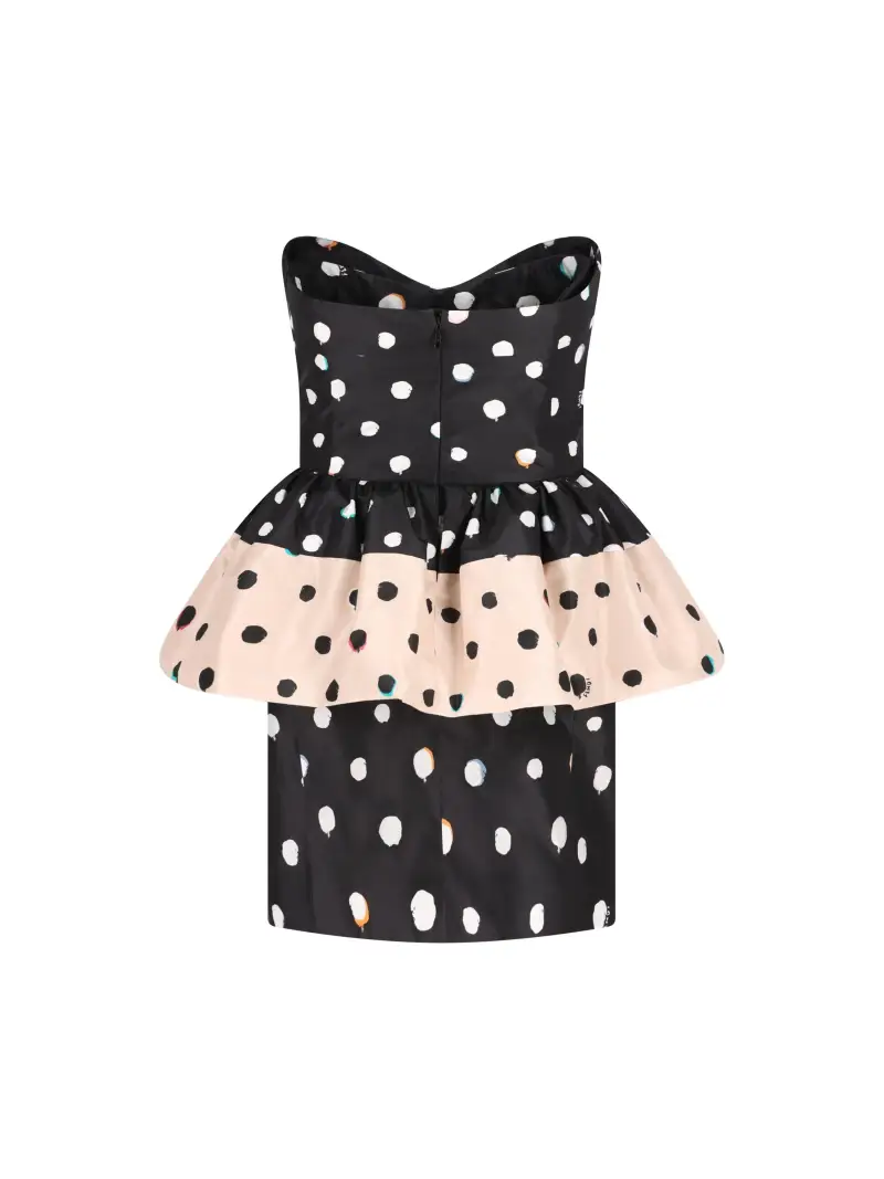 Abito In Taffetà NERO miniatura 2