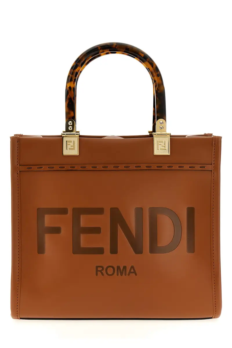 Borsa A Mano Fendi Sunshine Small Marrone