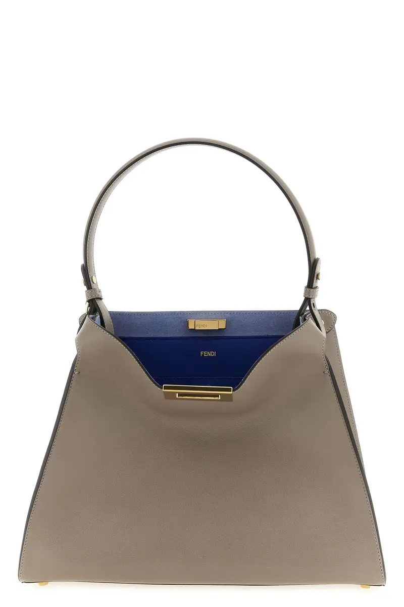 Borsa A Mano Fendi Way Media Grigio