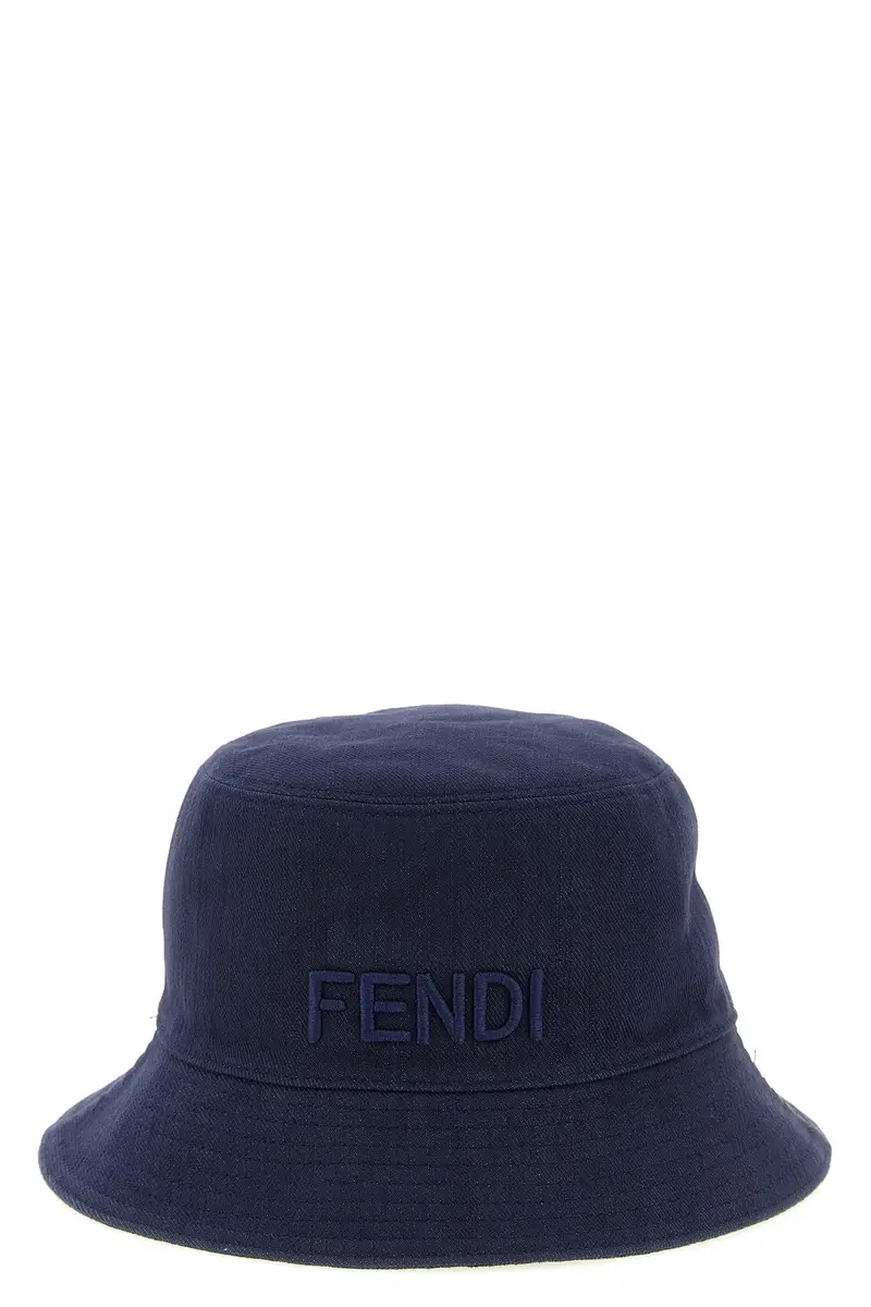 Bucket Hat Reversibile Denim Blu