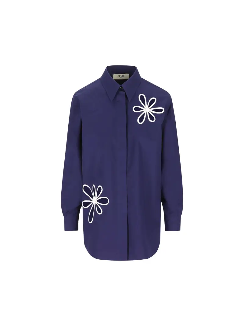 Camicia In Popeline BLU