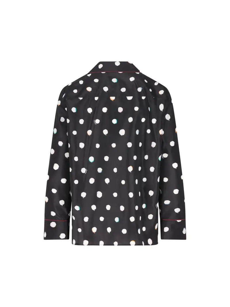 Camicia In Seta NERO miniatura 2