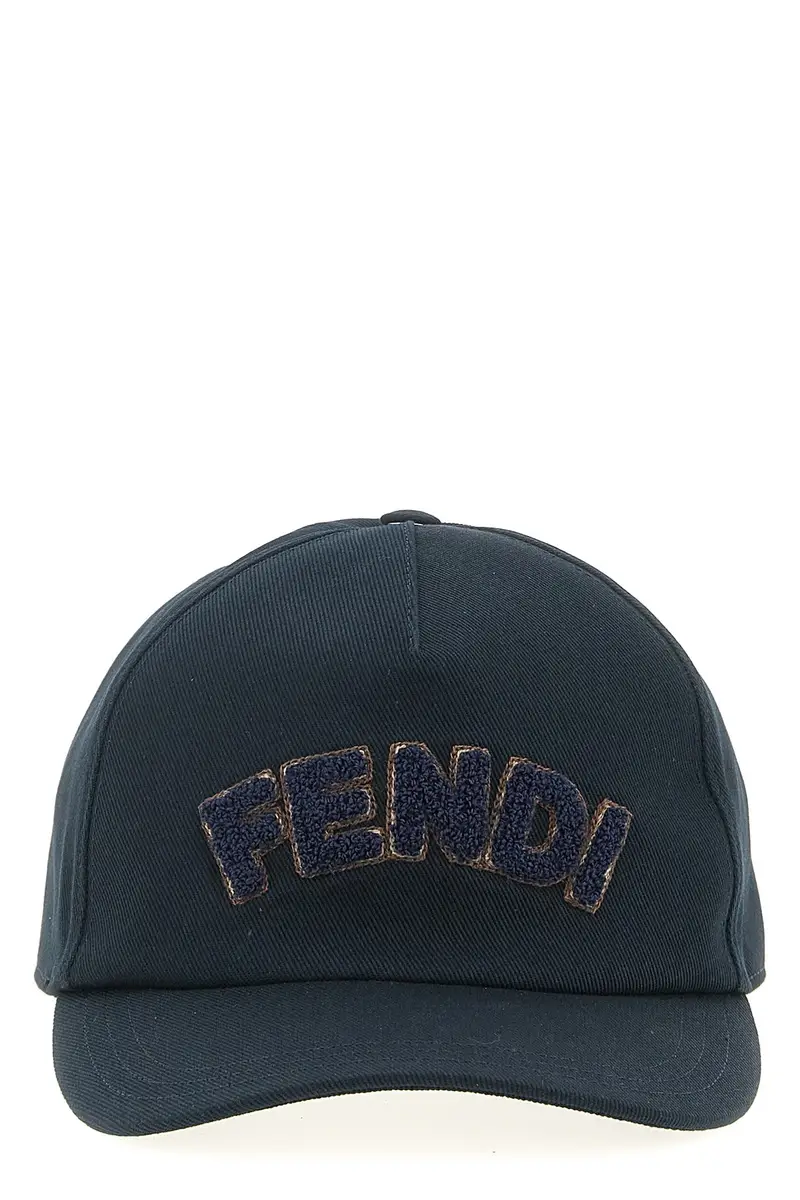 Cappellino Patch Fendi Blu