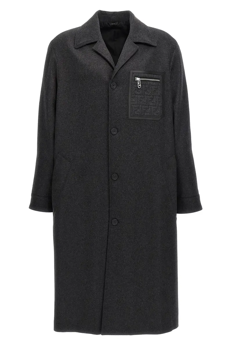 Cappotto Monopetto Cashmere Grigio