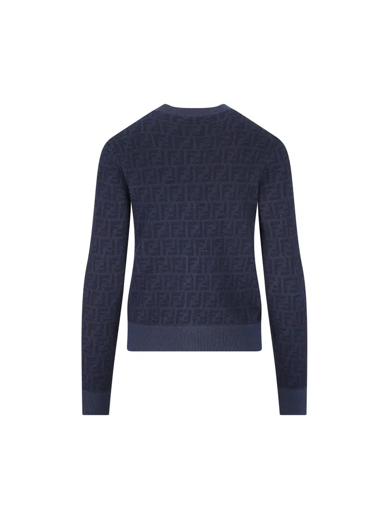 Cardigan In Lana BLU miniatura 2