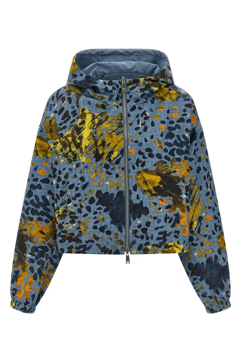 Giacca A Vento Reversibile Blu