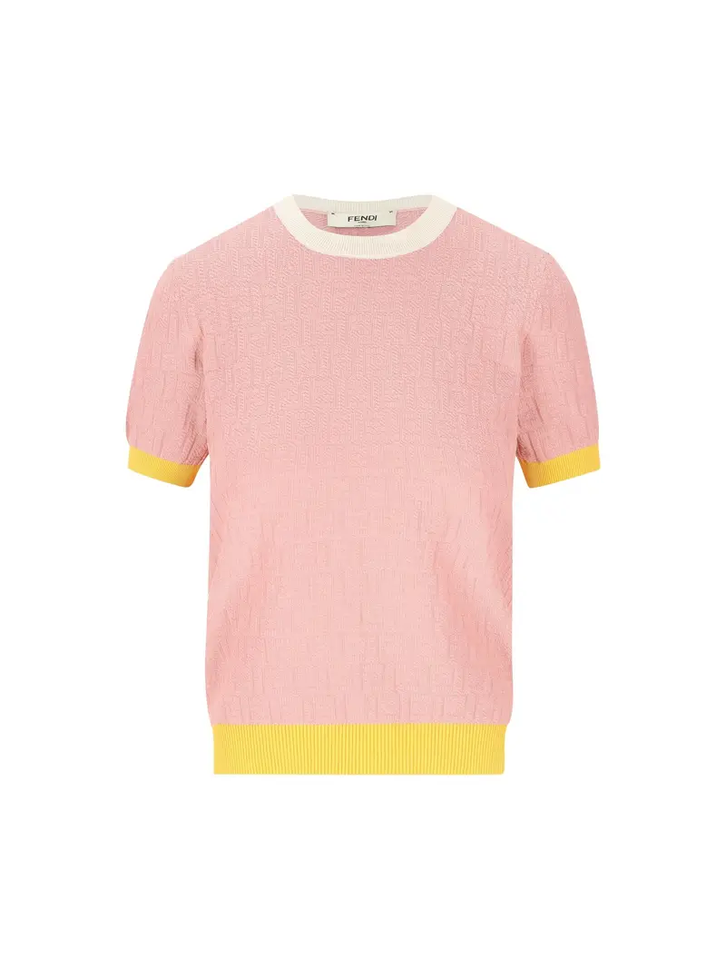 Maglia In Cotone E Seta ROSA