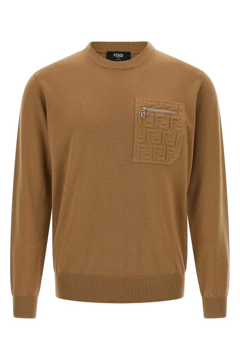 Maglia Taschino Ff Beige