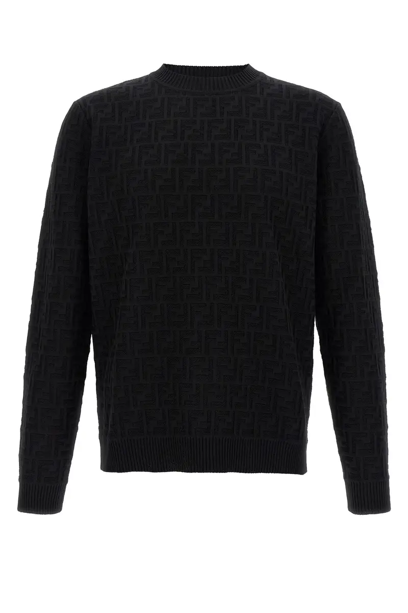 Maglione Ff Jacquard Nero