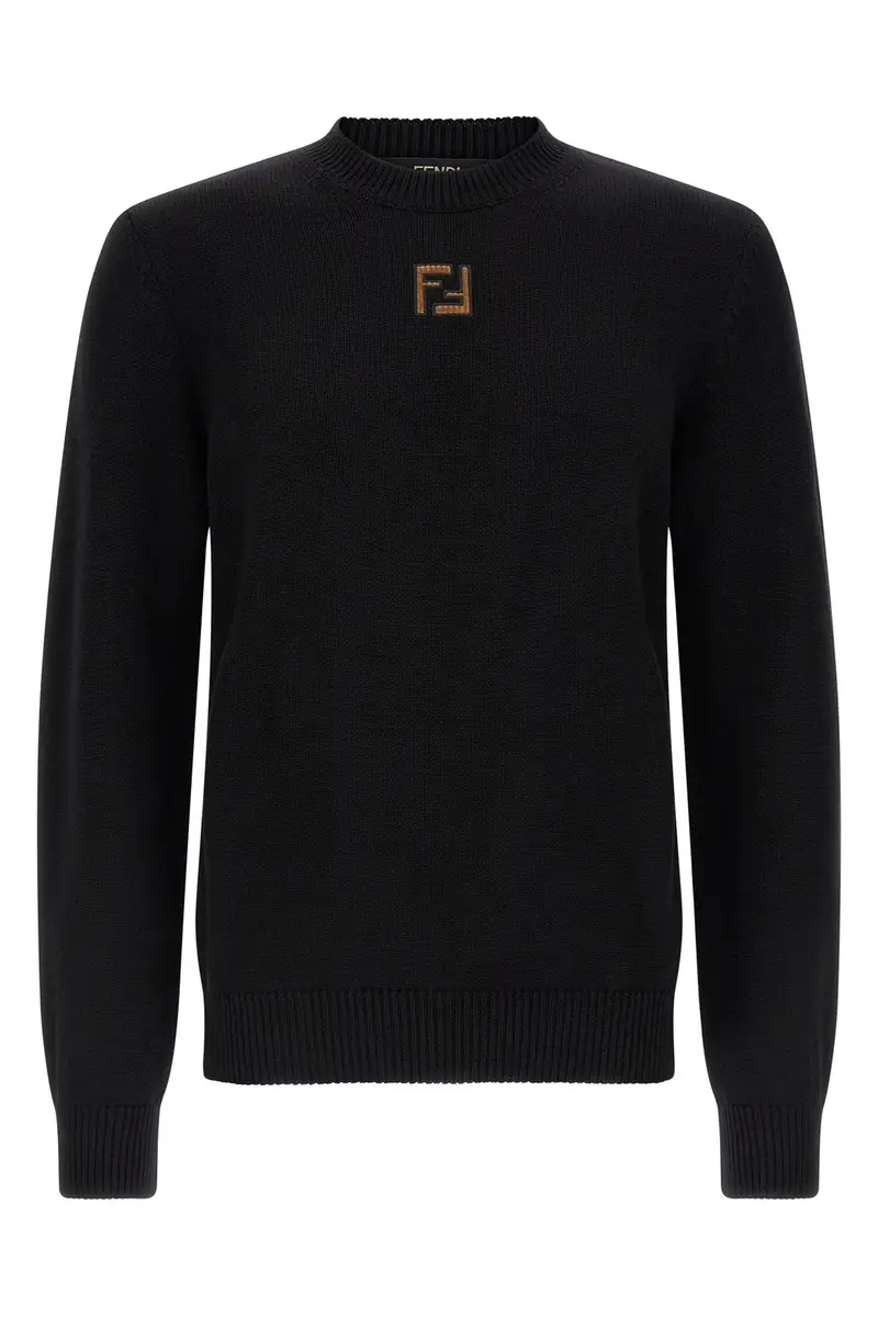 Maglione Micro Ff Velluto Nero