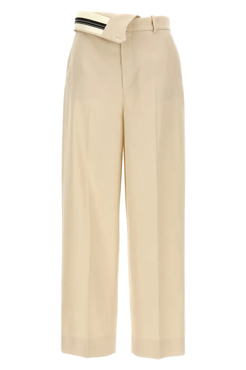 Pantalone Gabardine Fendi Roma Beige