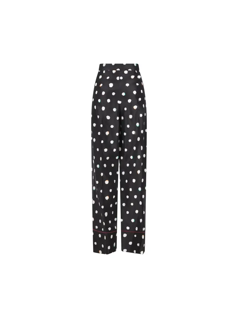 Pantaloni A Pois NERO miniatura 2