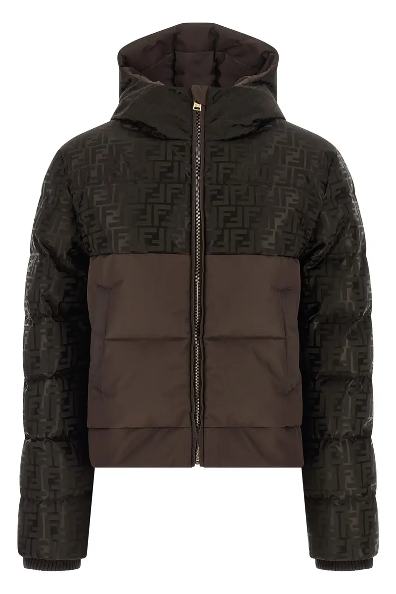 Piumino Nylon Ff Marrone